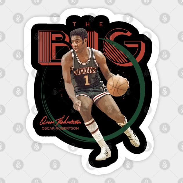 Oscar Robertson Sticker by Juantamad